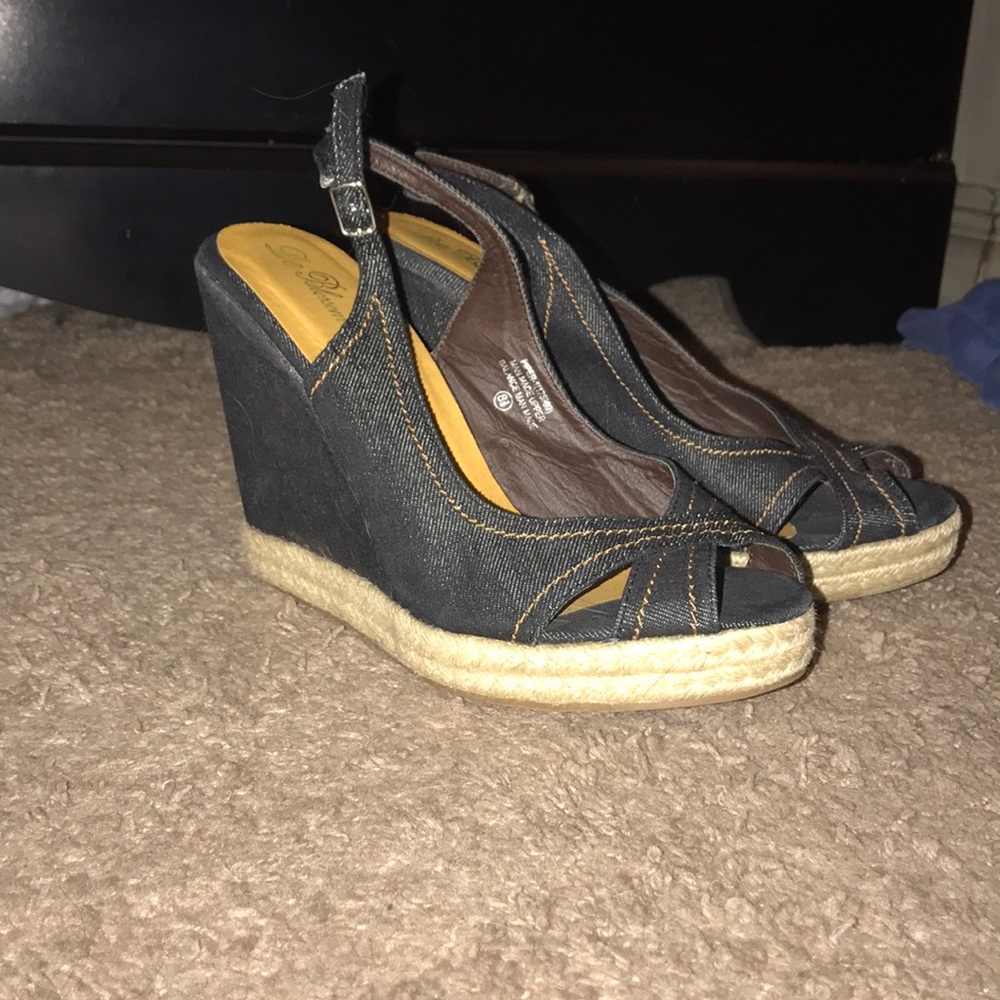 Jean wedges from Tillys